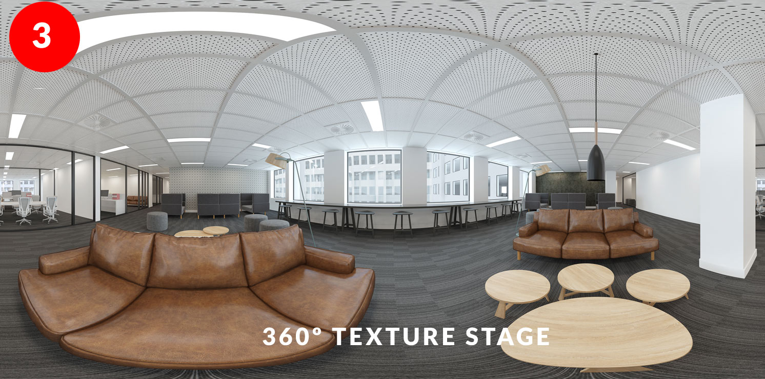 Step 3 - Texture and Colour checking image of Collaboration Hub Fitout