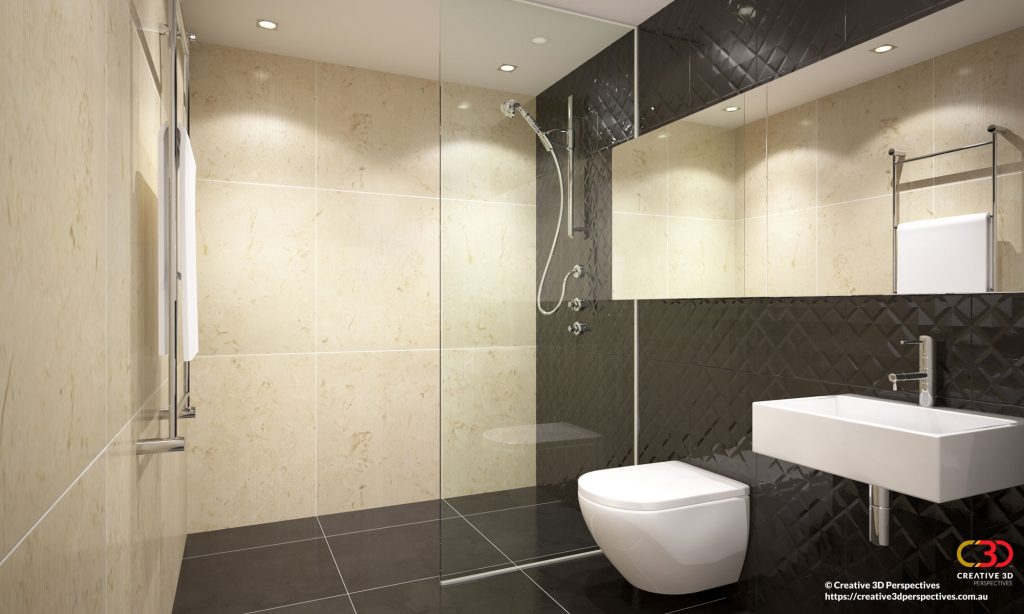 Bathroom 3D Architectural Interior Artist Impression
